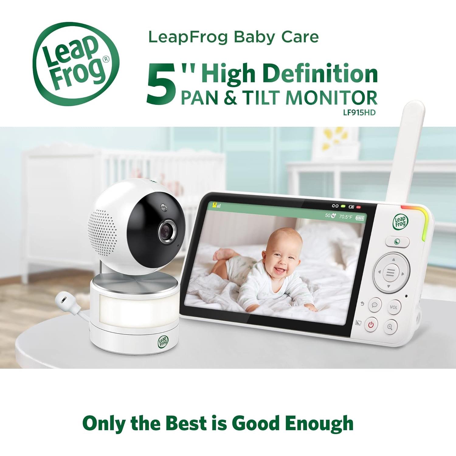 Monitor para Bebés LeapFrog LF915HD, Pantalla 5" HD, Zoom 8X