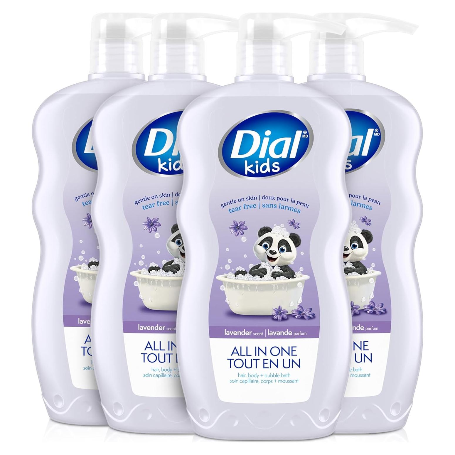 Jabón Dial Niños 3-en-1 Lavanda 710 ml (Paquete de 4)