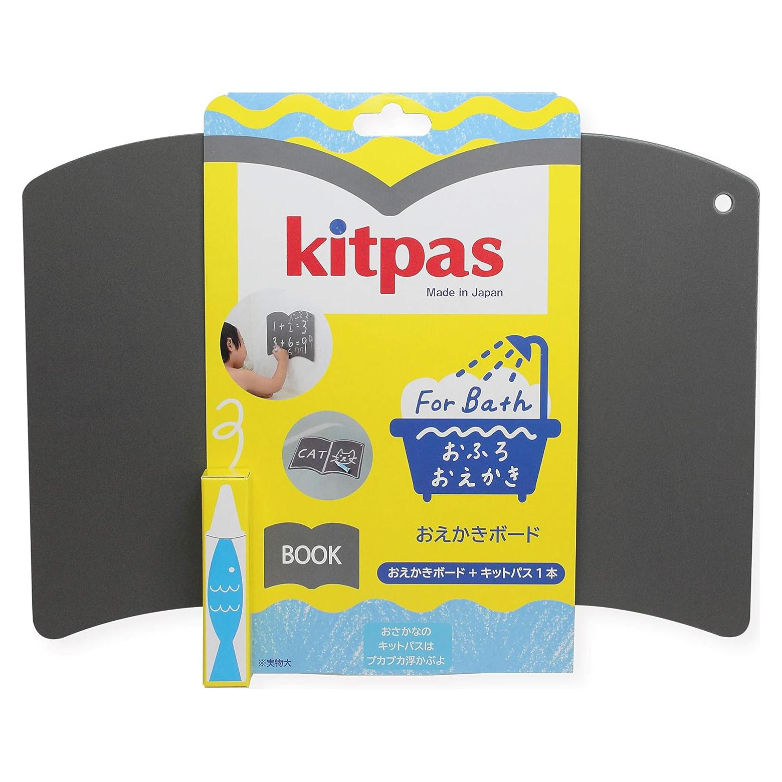 Kitpas Crayón de Baño Lavable con Tablero Flotante 80g