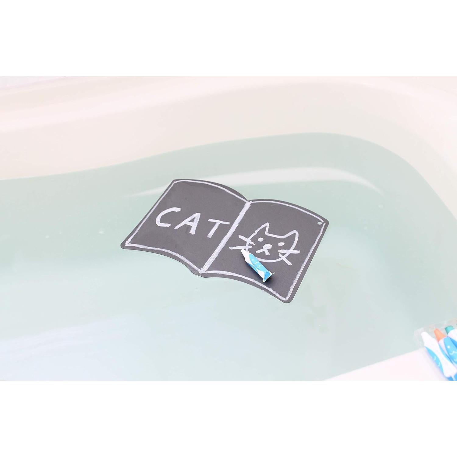 Kitpas Crayón de Baño Lavable con Tablero Flotante 80g