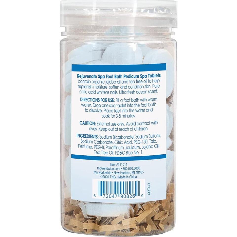 Tabletas de Baño de Pies Rejuvenate Spa Orgánicas 40 Unidades