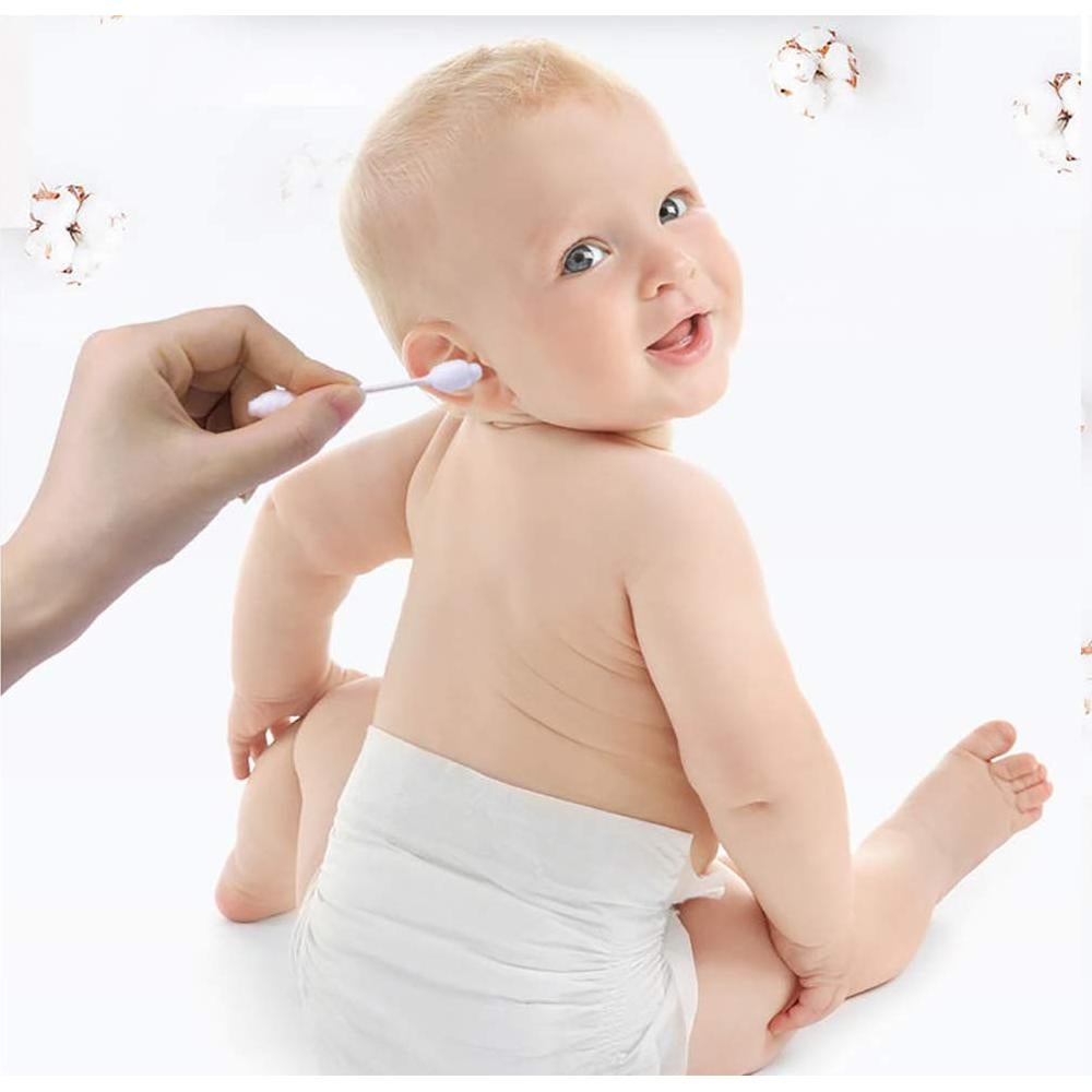 Hisopos de Algodón para Bebés CenYouful - 220 Unidades Hipoalergénicos