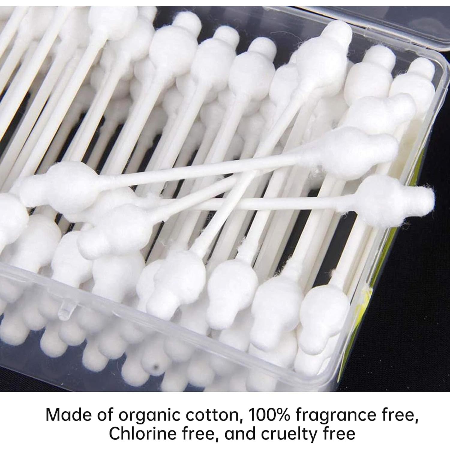 Hisopos de Algodón para Bebés CenYouful - 220 Unidades Hipoalergénicos