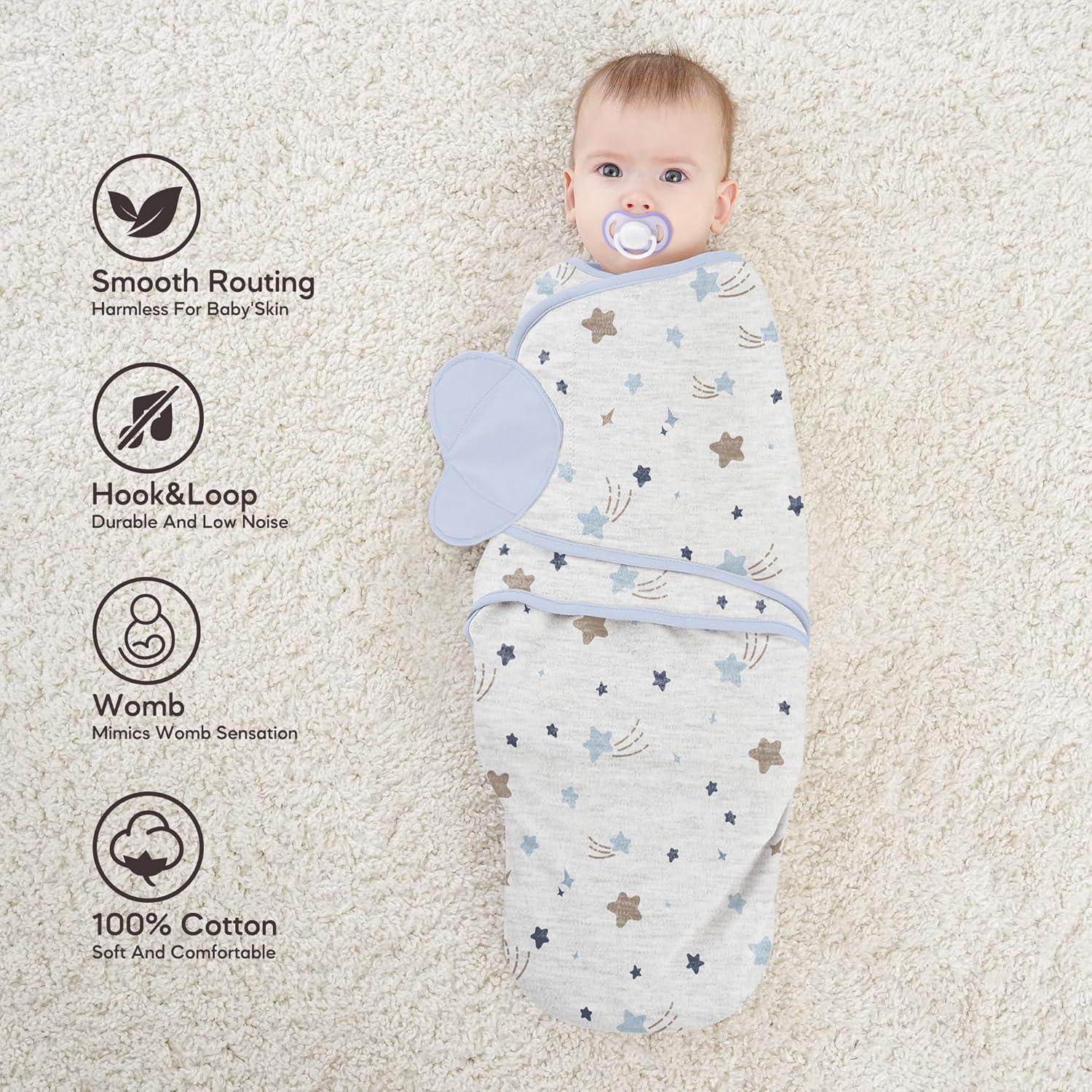 Sacos de Sueño Susurration 100% Algodón para Bebés 0-3 Meses