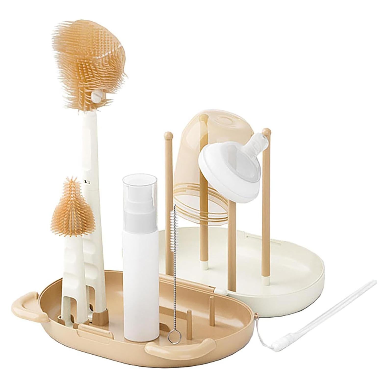 Conjunto de cepillos de silicona Hoerev para botellas y tetinas