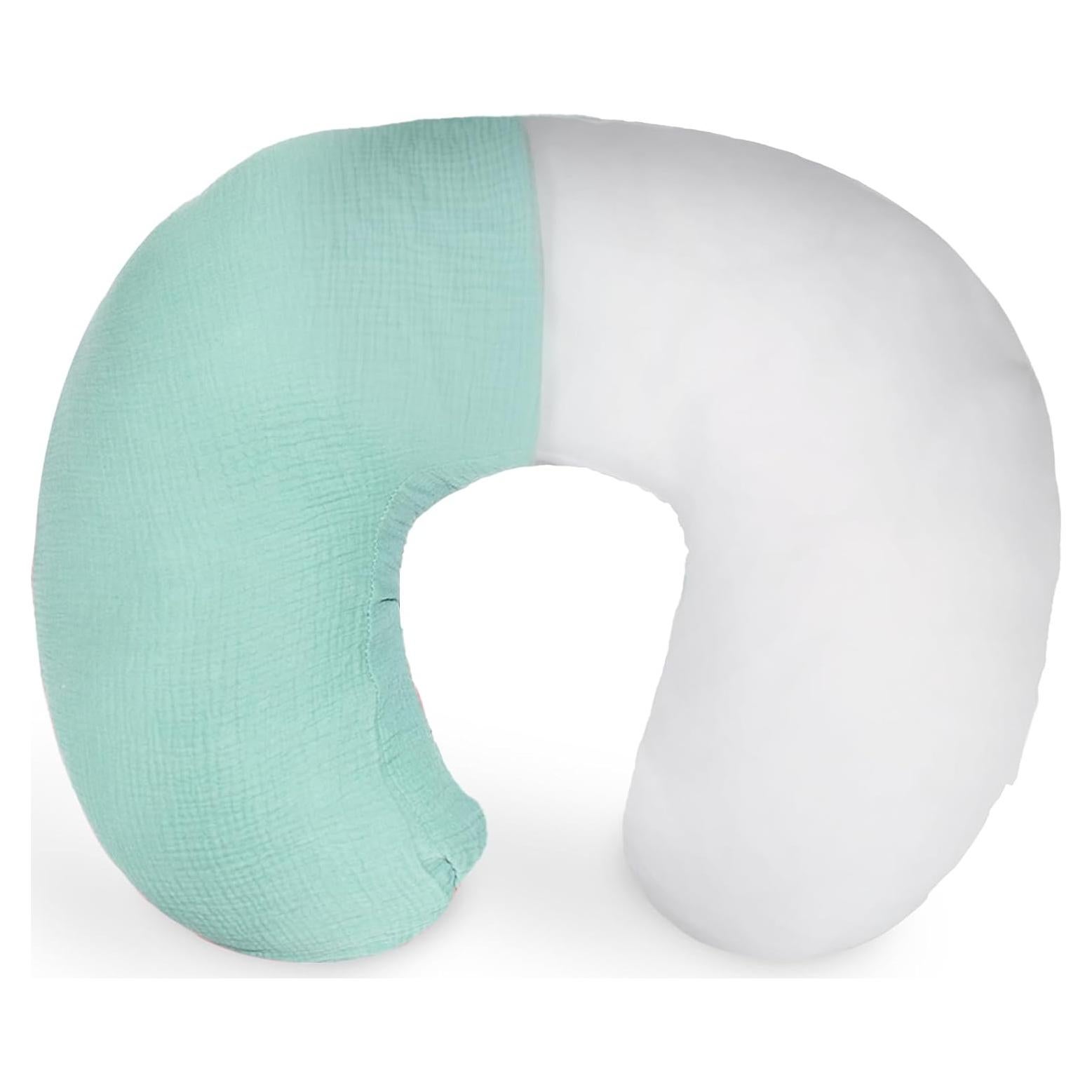 Almohada de Lactancia Dormlony con Funda Desmontable Azul