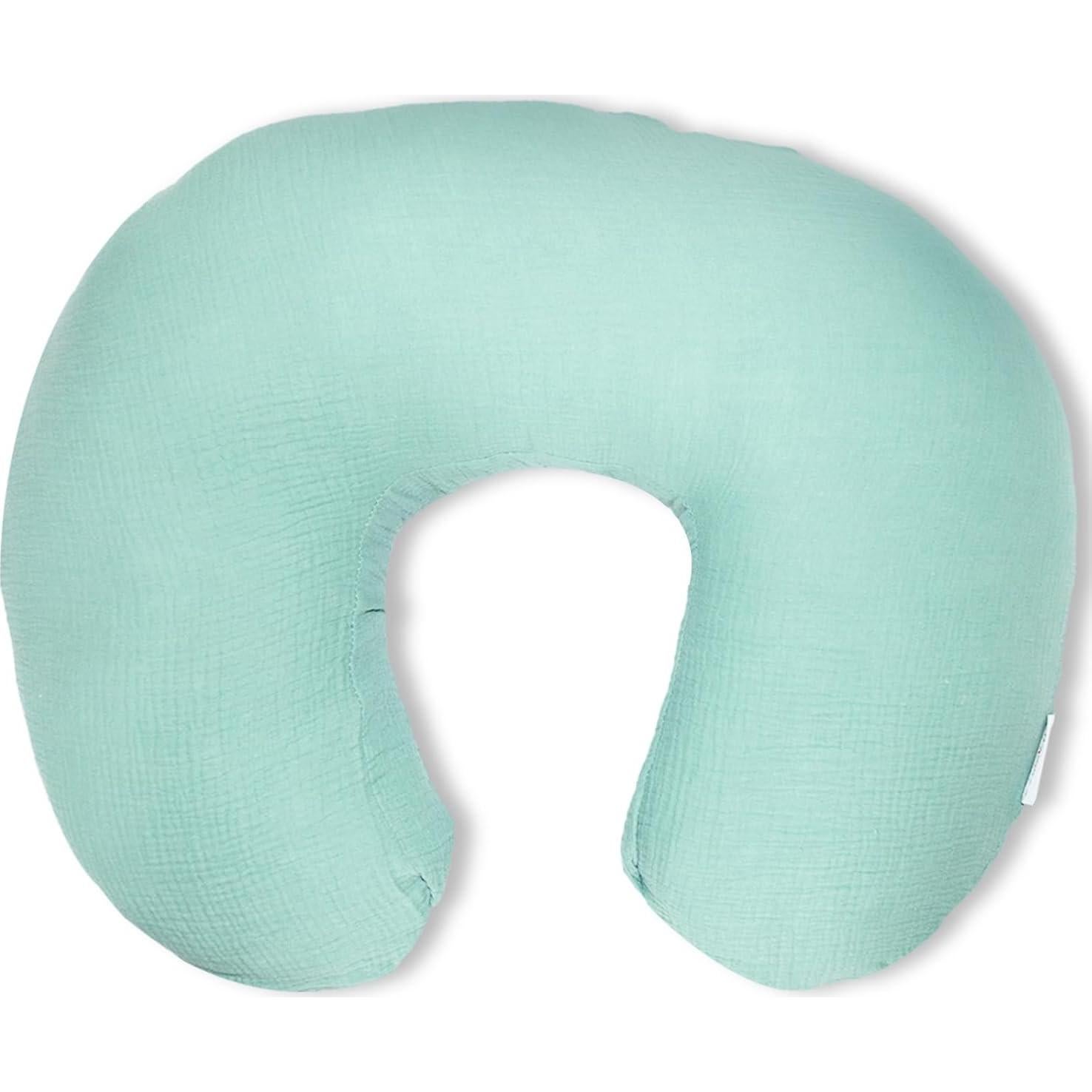 Almohada de Lactancia Dormlony con Funda Desmontable Azul