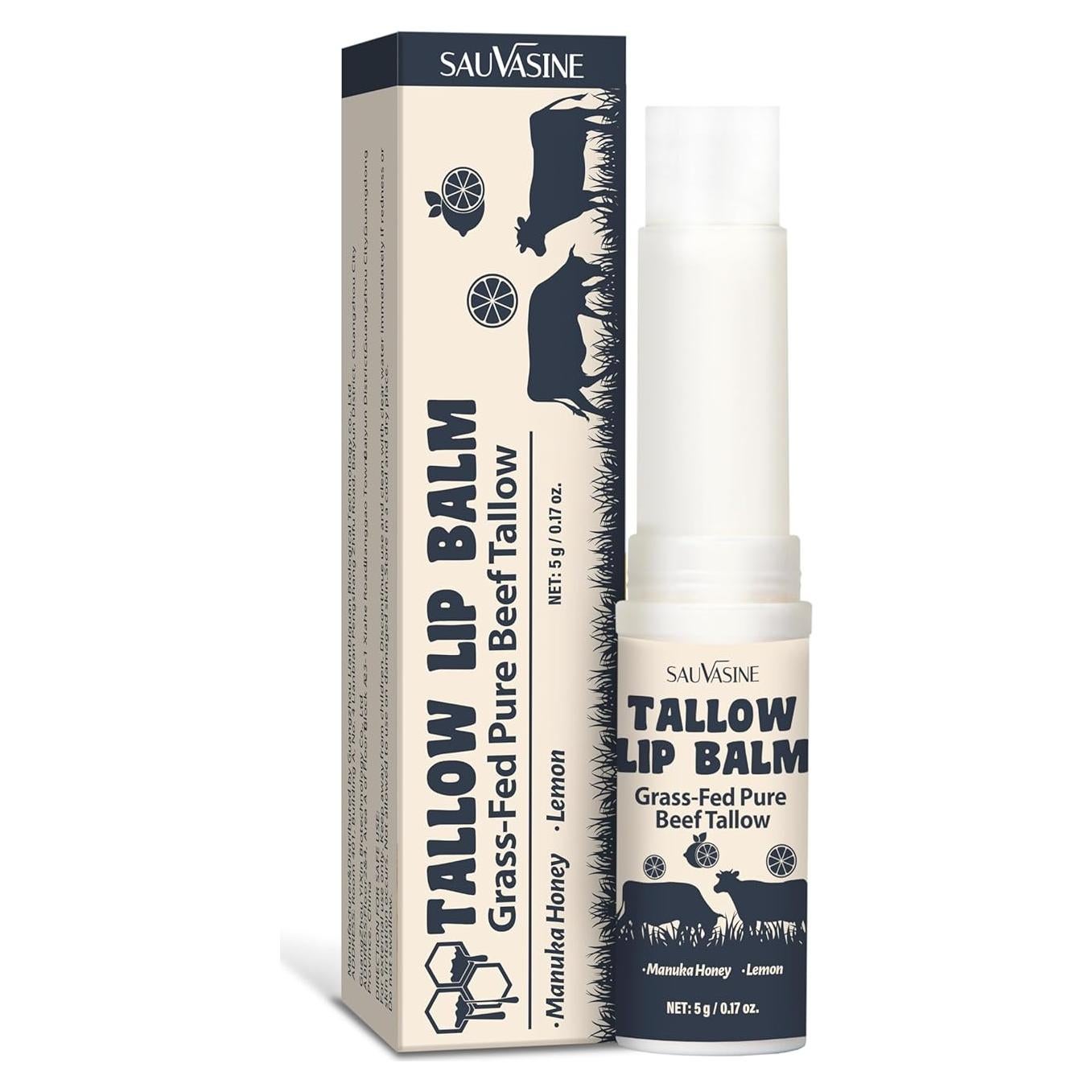 Bálsamo Labial Natural LANTHOME 5g con Sebo de Res y Miel