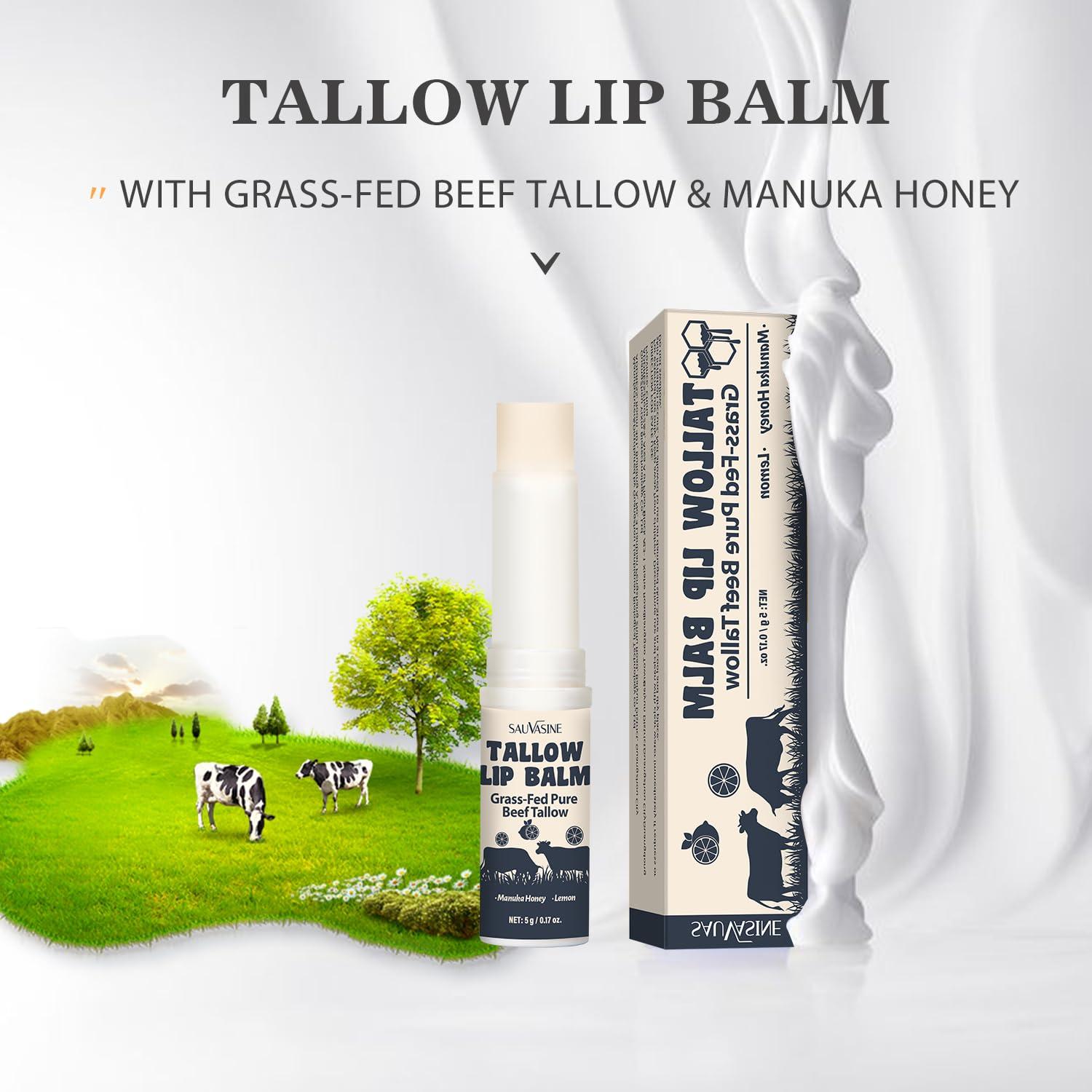 Bálsamo Labial Natural LANTHOME 5g con Sebo de Res y Miel