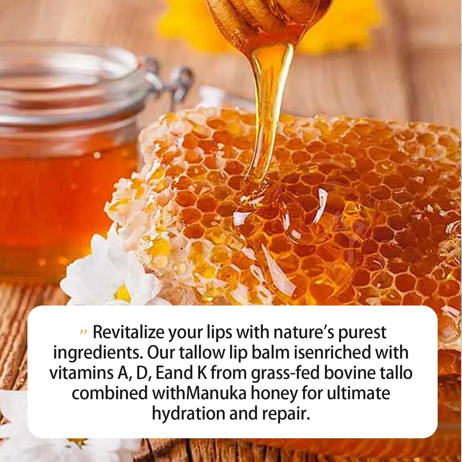 Bálsamo Labial Natural LANTHOME 5g con Sebo de Res y Miel