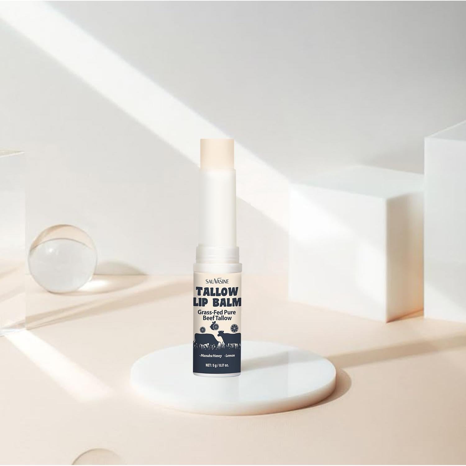 Bálsamo Labial Natural LANTHOME 5g con Sebo de Res y Miel