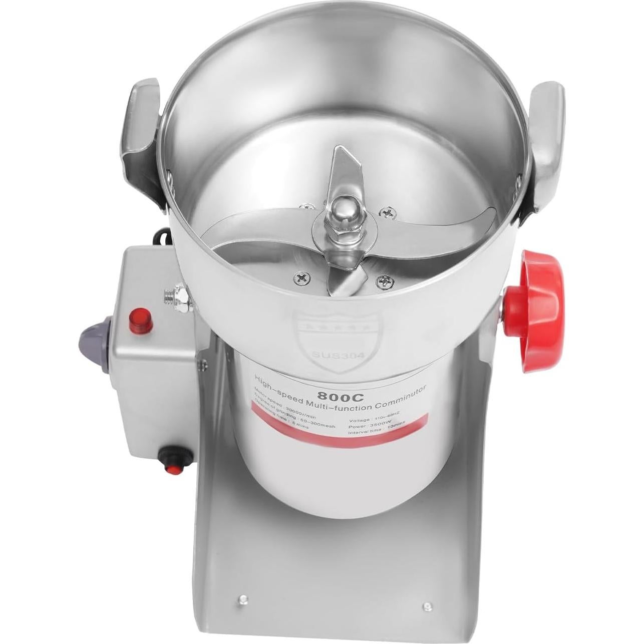 Molino de Granos Eléctrico DYRABREST 800g 3500W Alta Velocidad