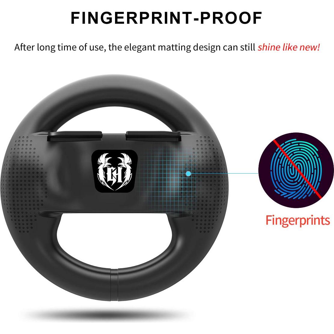 Volante GH para Nintendo Switch 2 - Accesorios Mario Kart (Negro x2)