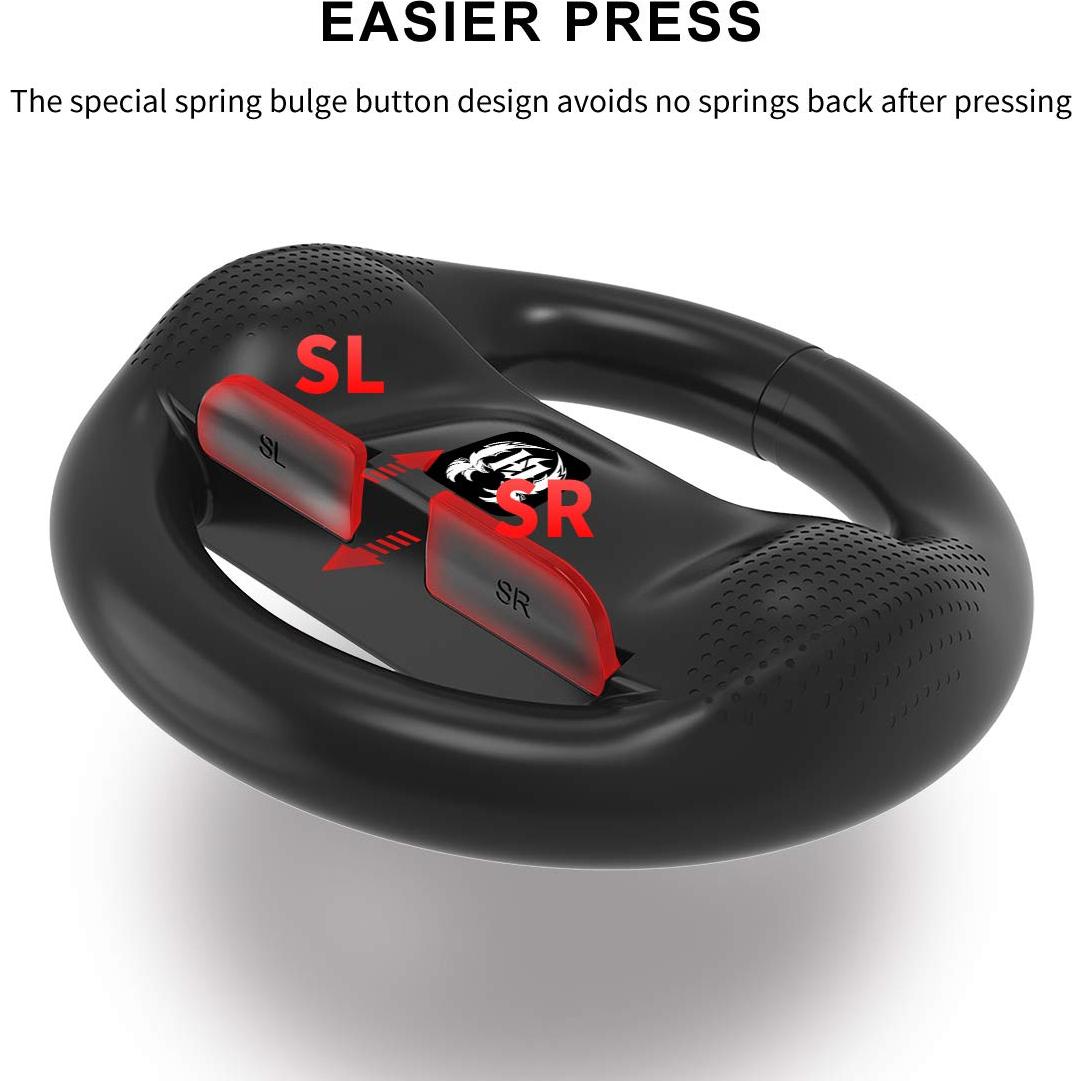 Volante GH para Nintendo Switch 2 - Accesorios Mario Kart (Negro x2)