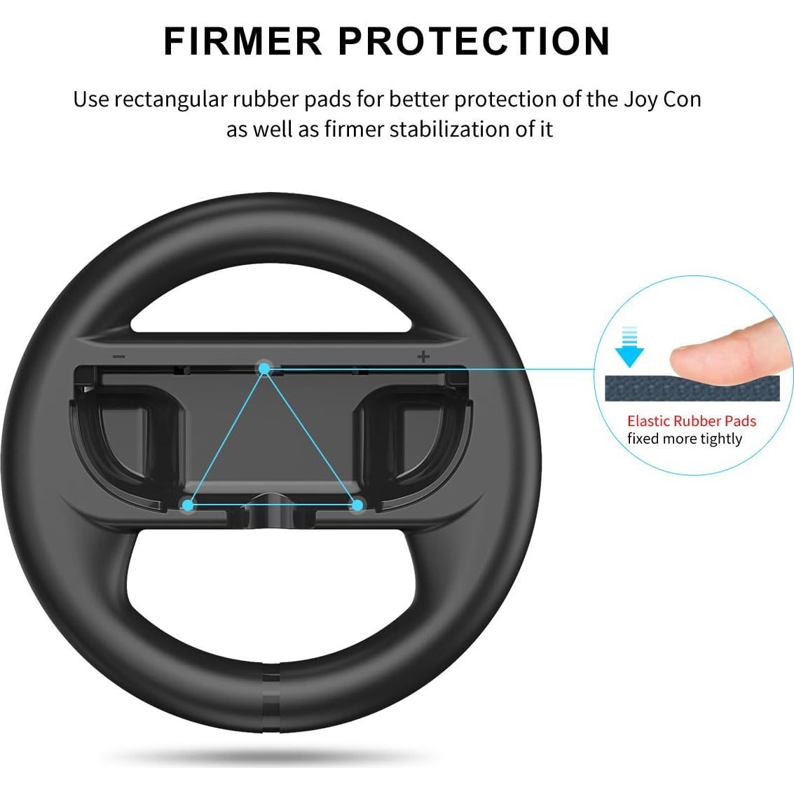 Volante GH para Nintendo Switch 2 - Accesorios Mario Kart (Negro x2)