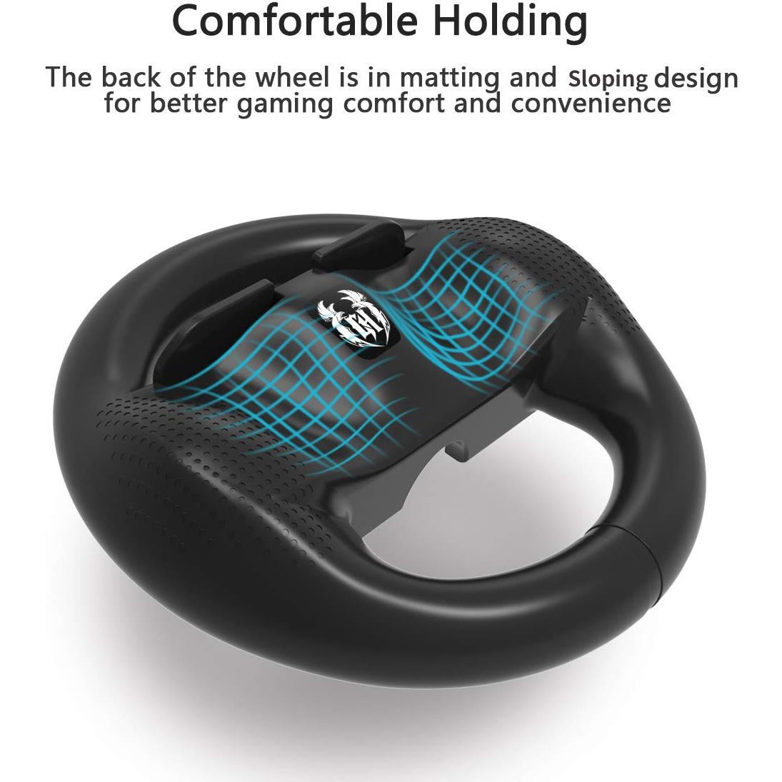 Volante GH para Nintendo Switch 2 - Accesorios Mario Kart (Negro x2)