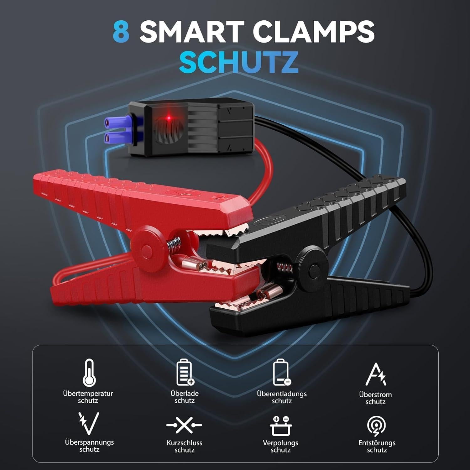 Arrancador de Salto YUSMAN 5000A 12V Portátil con Luz LED