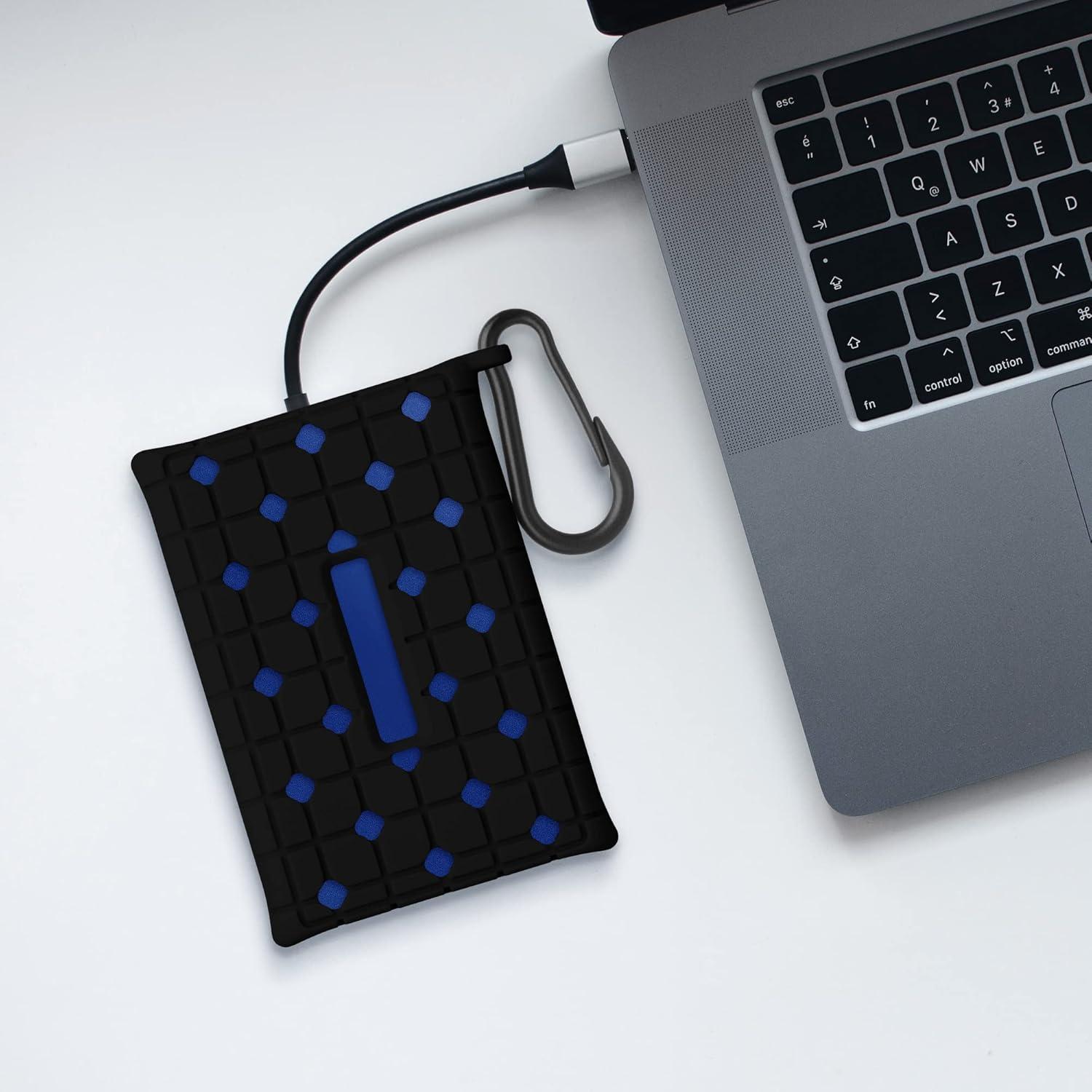 Funda de Silicona kwmobile para Samsung T7 SSD Portátil - Negra