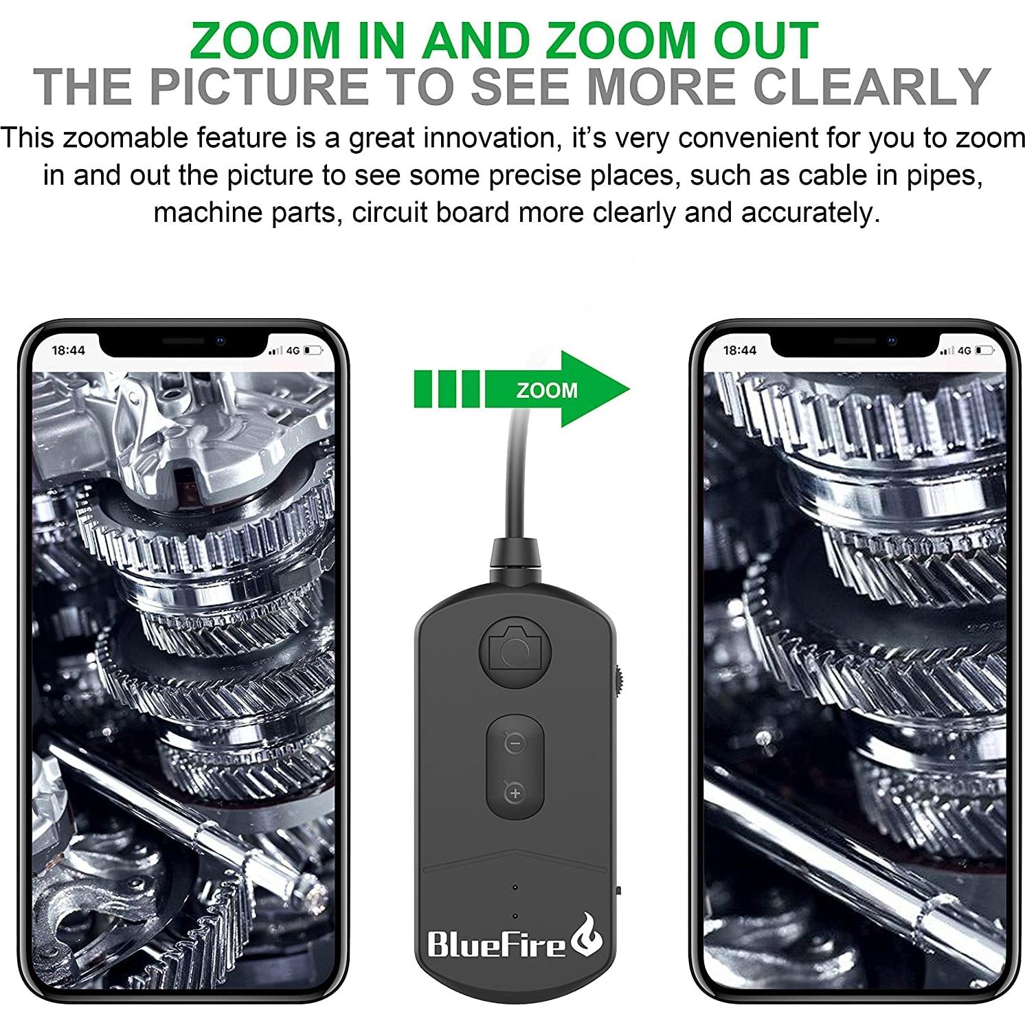 Cámara de Inspección WiFi BlueFire 1080P 1.49m 5.5mm