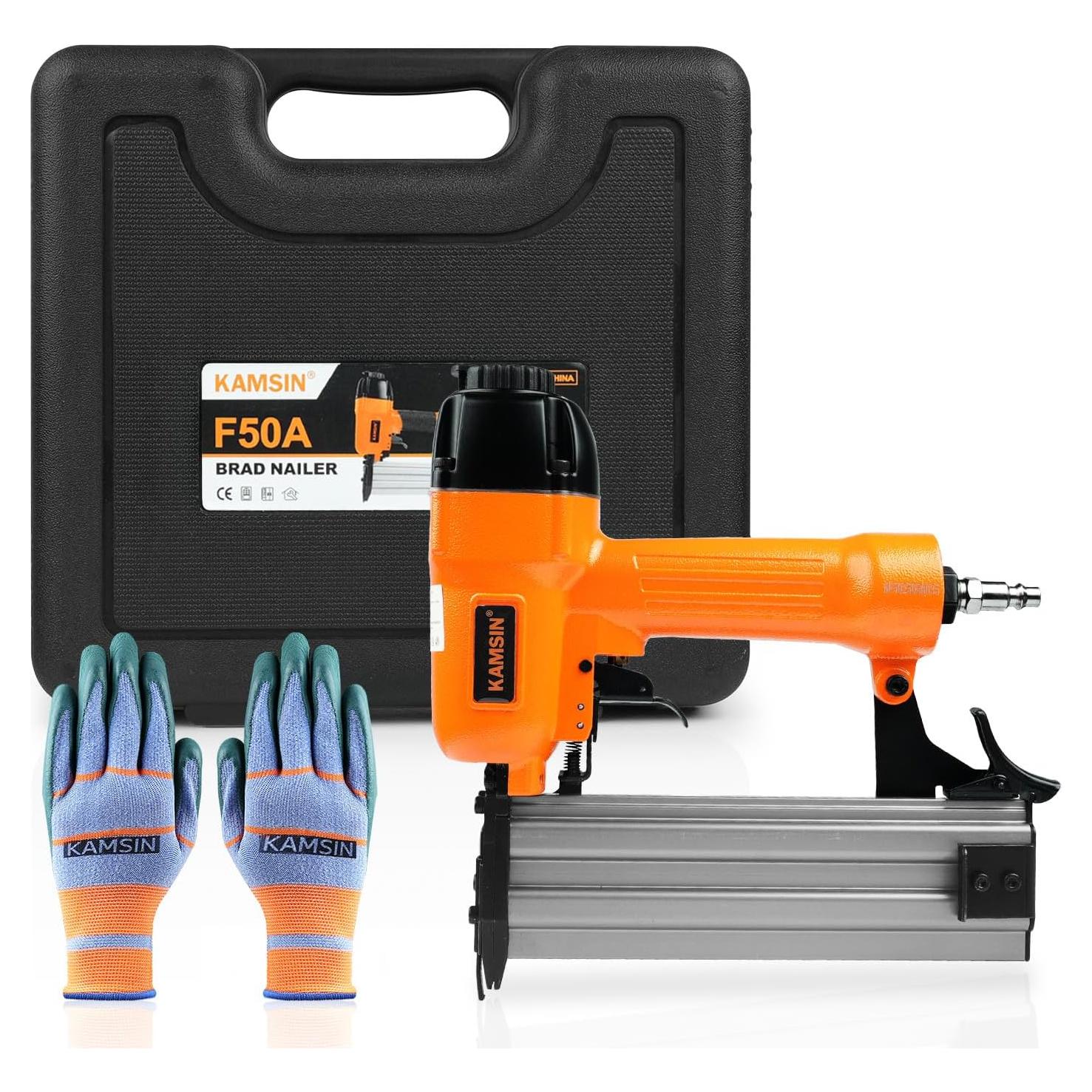 Clavadora Neumática KAMSIN F50A para Clavos Brad 10-50mm