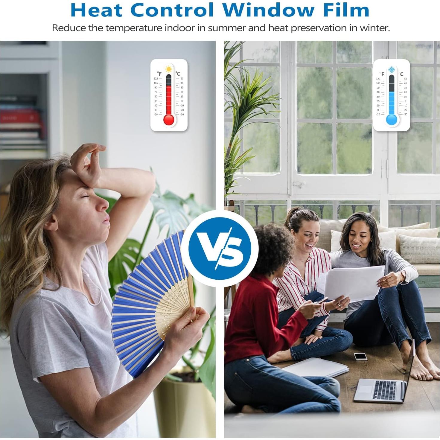 Película de Ventana WochiTV 44.5x200 cm Espejo Anti UV