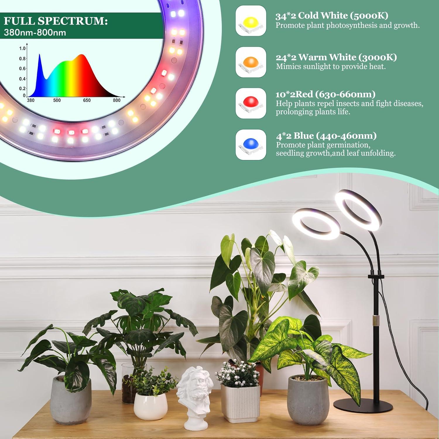 Luz de Crecimiento LBW LED Espectro Completo 20W Ajustable