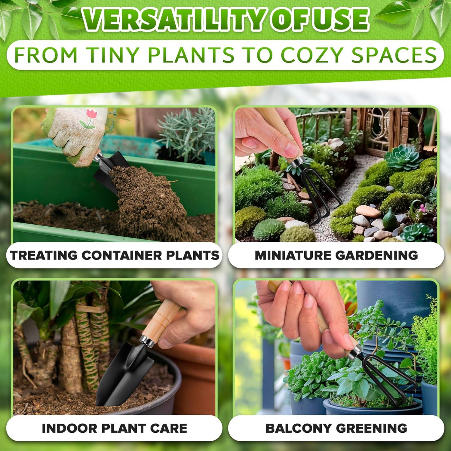 Juego de Herramientas de Jardín ZOKLU 3 Piezas Ergonómicas