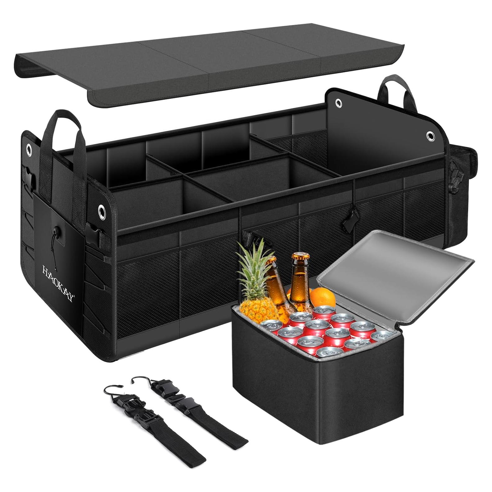 Organizador de Maletero Plegable HAOKAY 95L con Bolsa Térmica