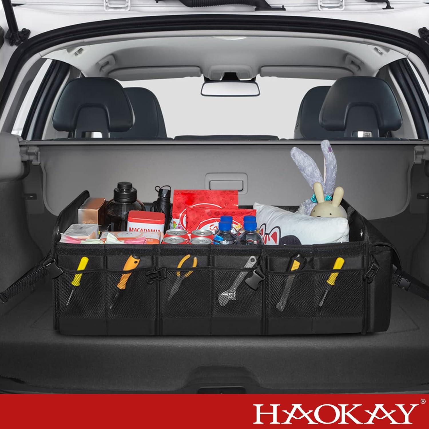 Organizador de Maletero Plegable HAOKAY 95L con Bolsa Térmica