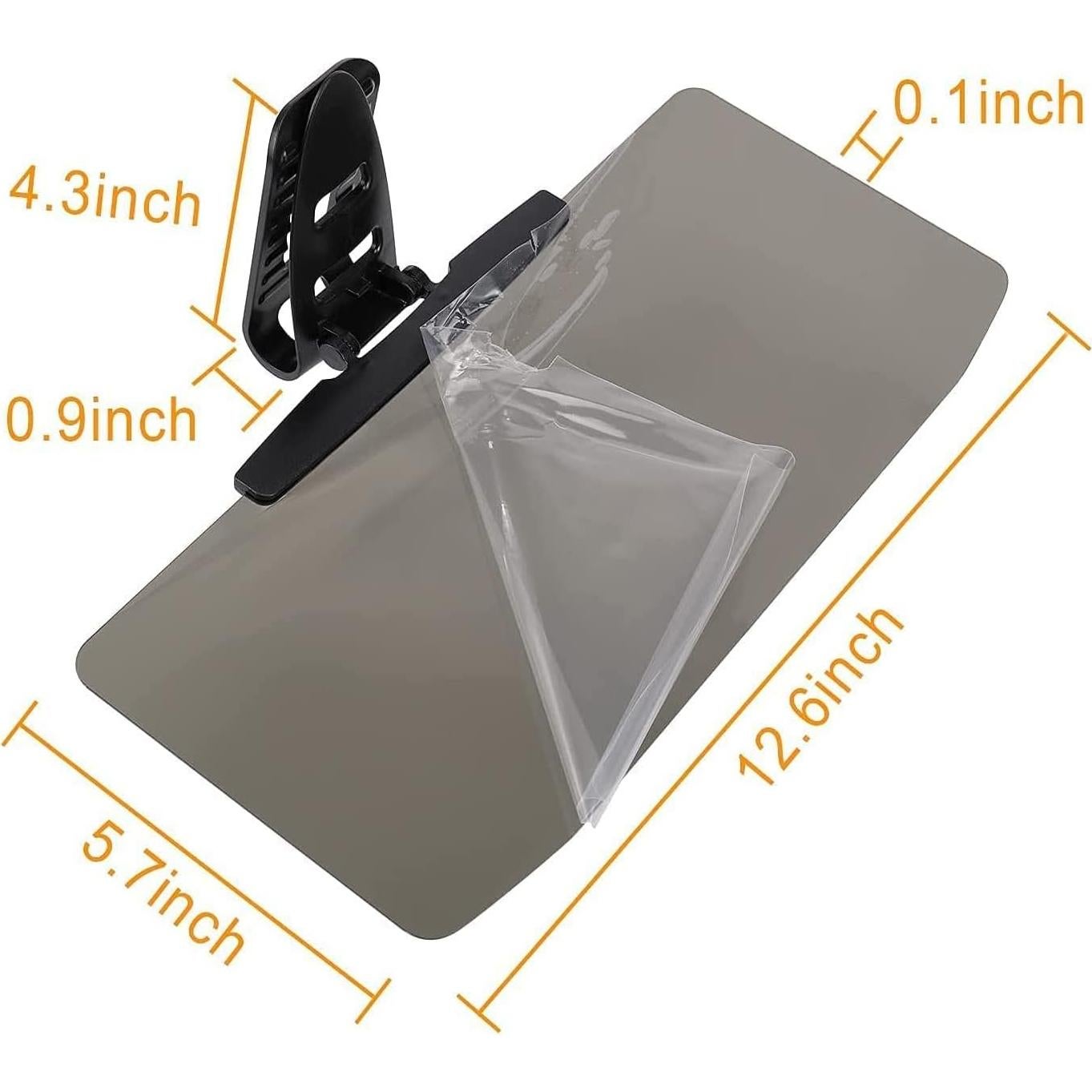 Extensor de Visera Solar Emoin 33x14.5cm Anti Deslumbrante