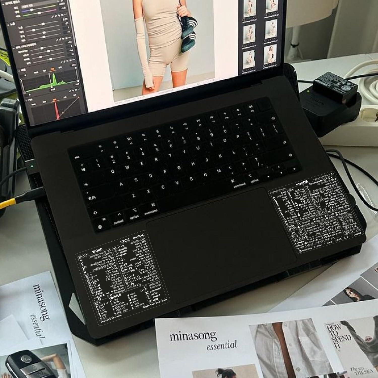 Etiquetas de Atajos para Mac Synerlogic - Vinilo Laminado