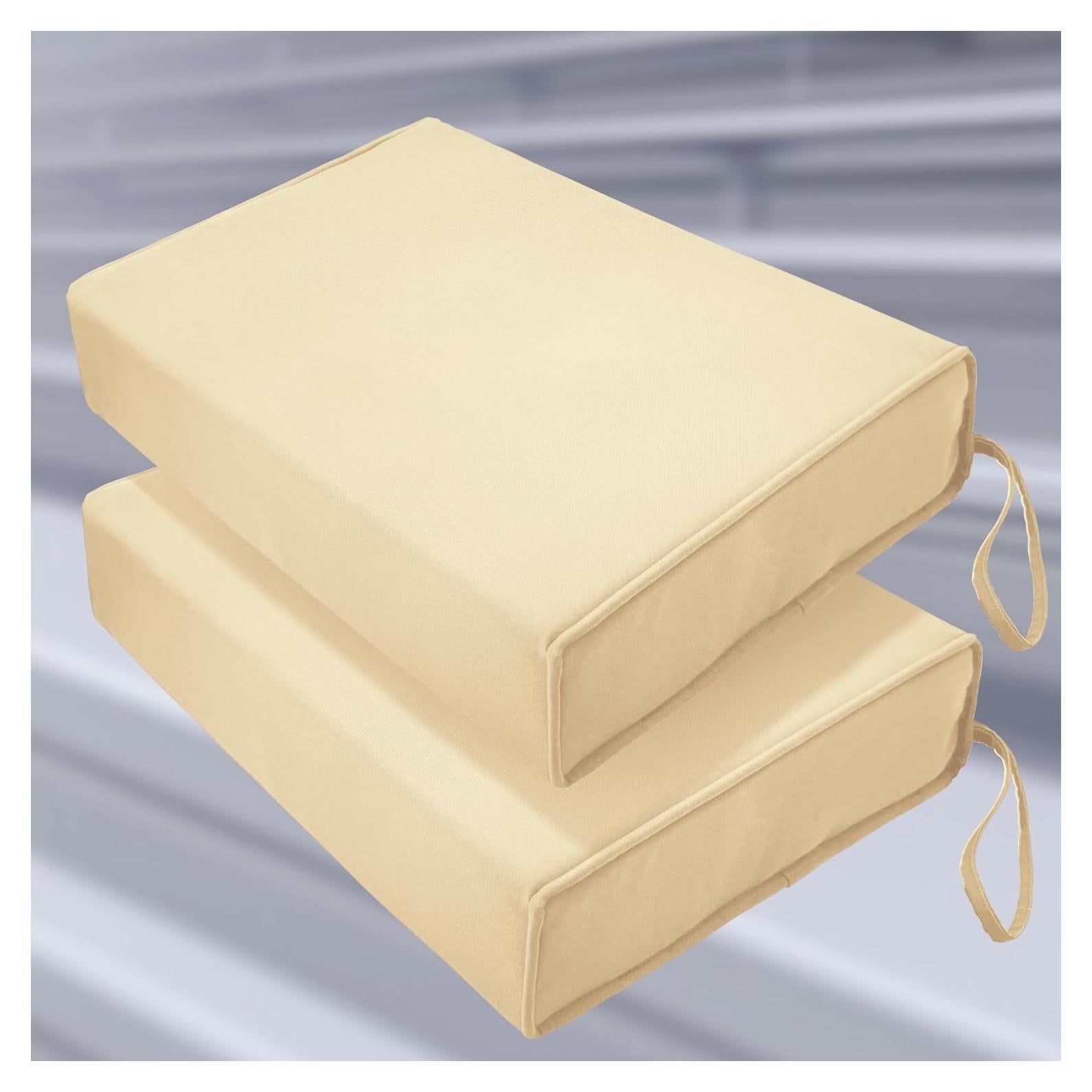 Codi Almohadilla de Asiento Beige 2 Pack Impermeable