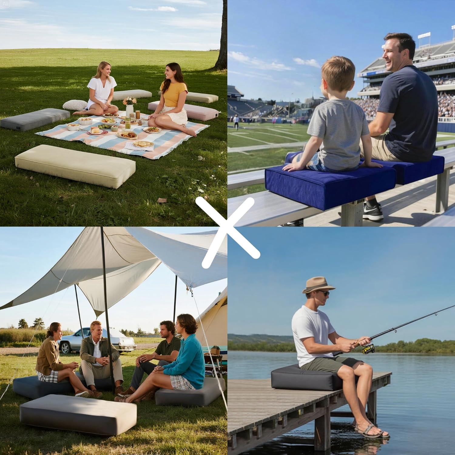 Codi Almohadilla de Asiento Beige 2 Pack Impermeable