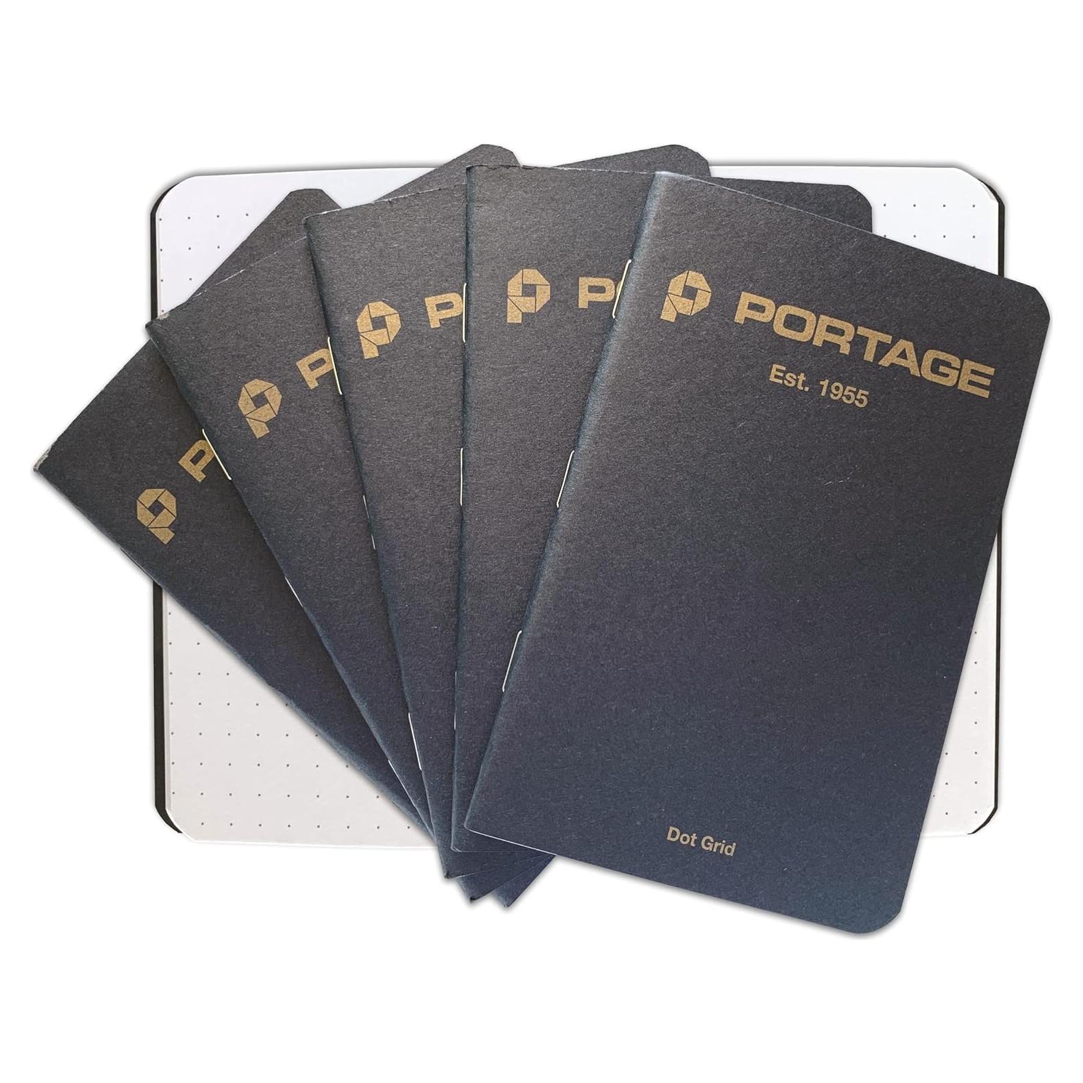 Cuaderno Portage Pequeño con Cuadrícula de Puntos - 6 Unidades