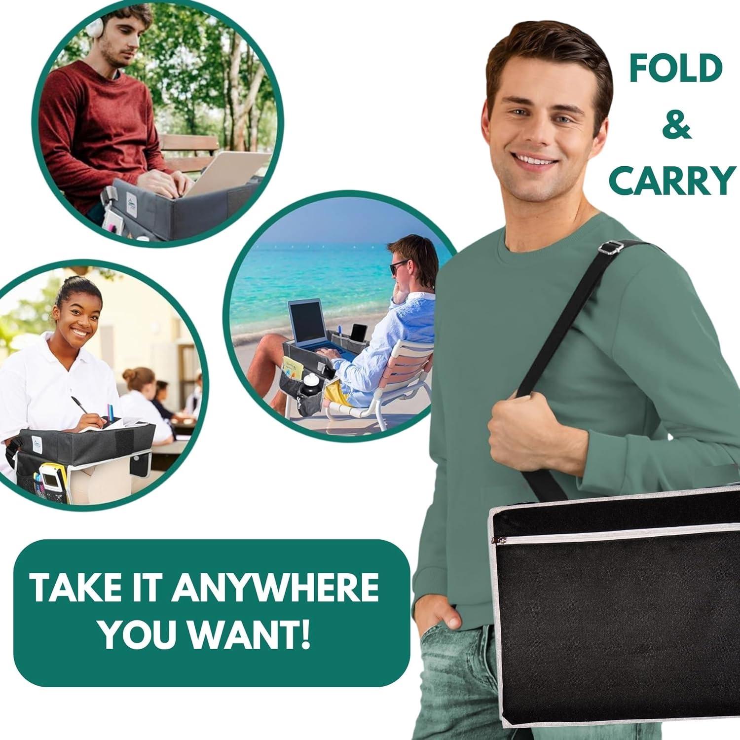 Escritorio Portátil de Viaje CERIZONA 15.6" Negro Plegable