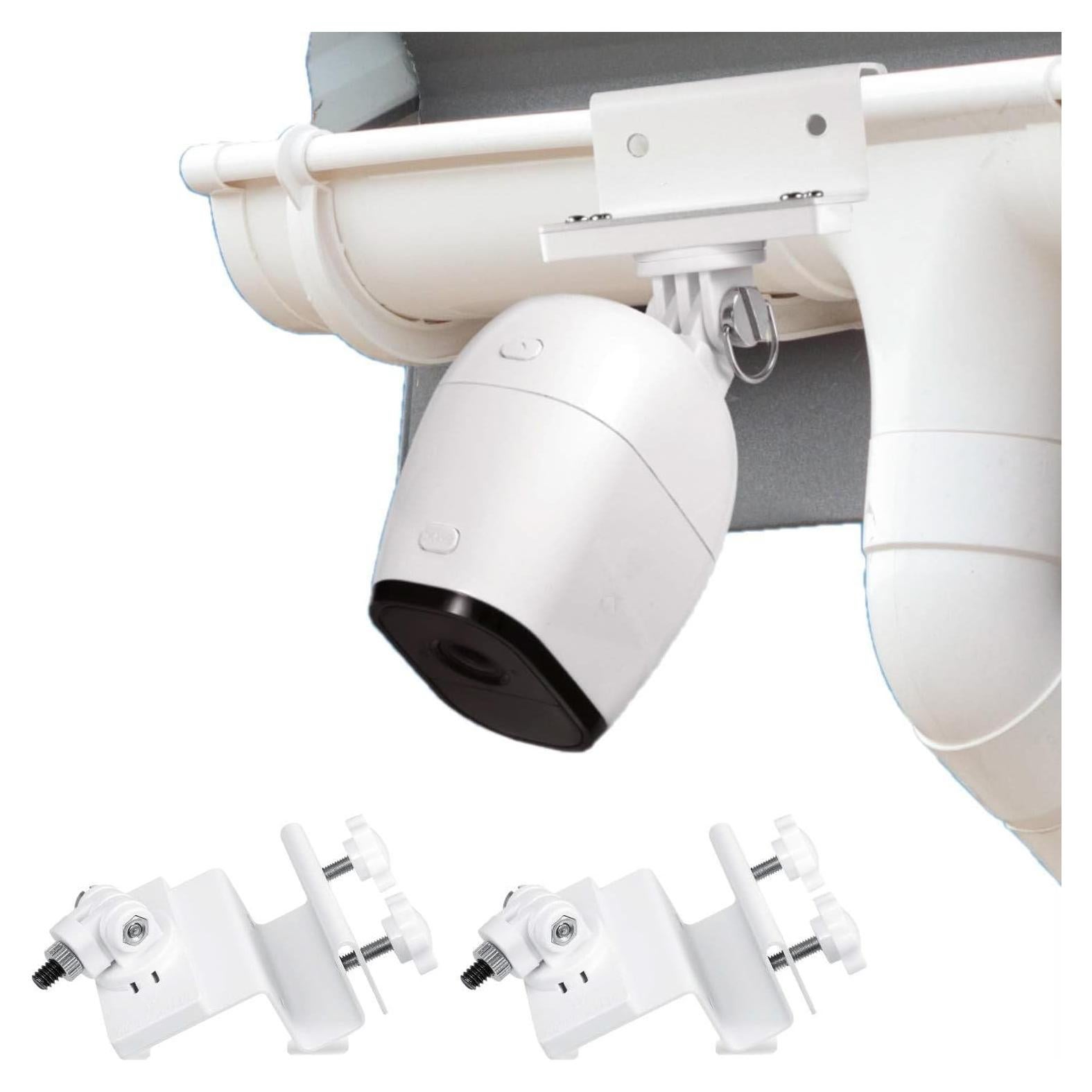 Soporte de canalón Wasserstein para Arlo Pro 2 unidades Blanco