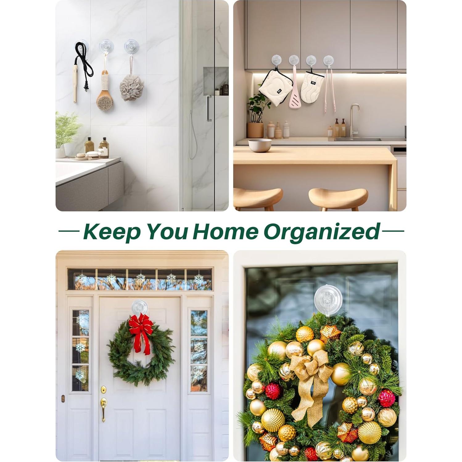 Ganchos de Ventosa AENTGIU para Corona - Paquete de 5 - 5 kg