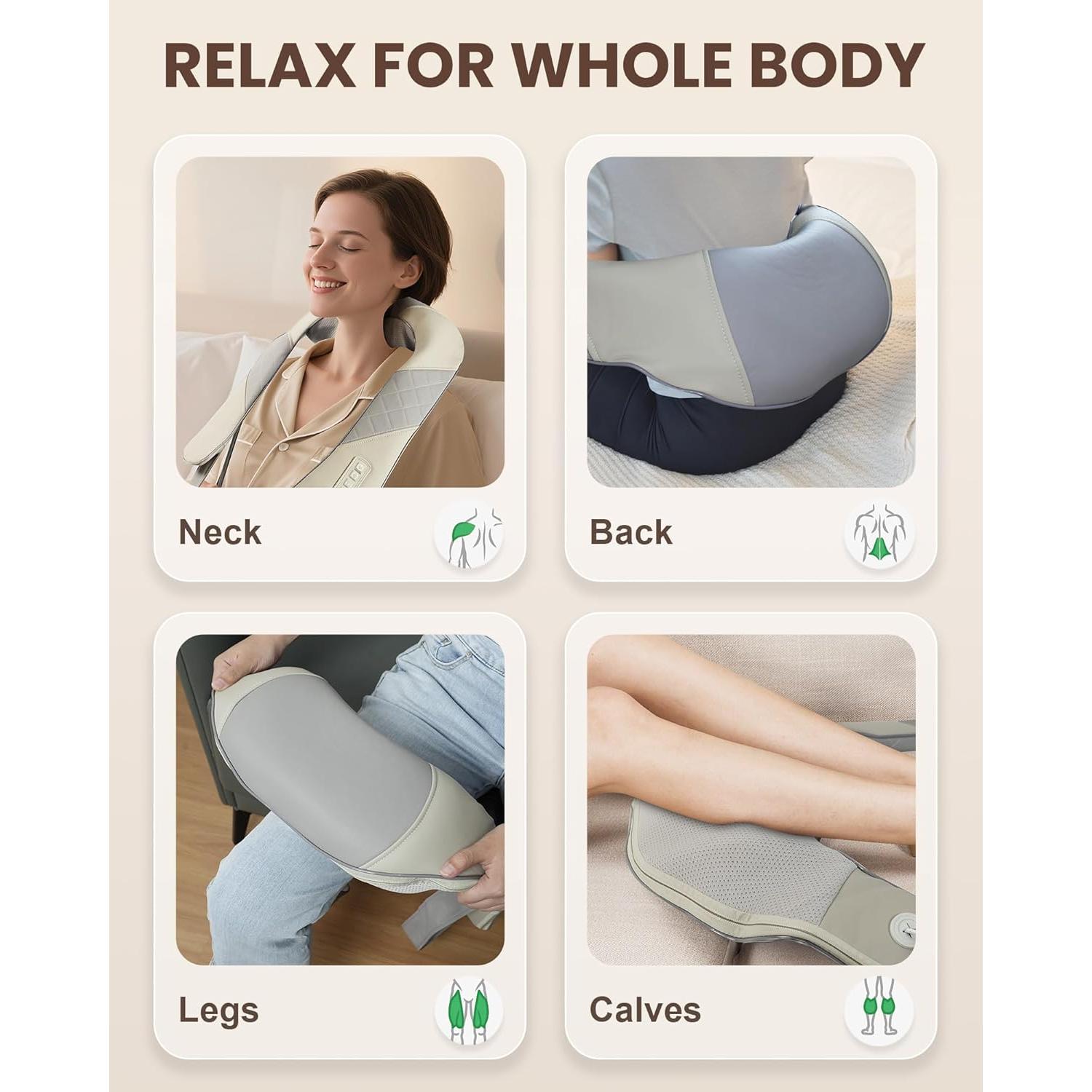 Masajeador de Cuello Inalámbrico Heycool HY-6E5 con Calor