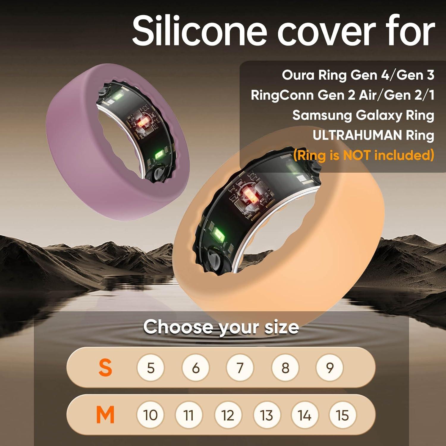 Funda de Silicona SUNDO para Anillo Oura Gen 3/4 y Samsung