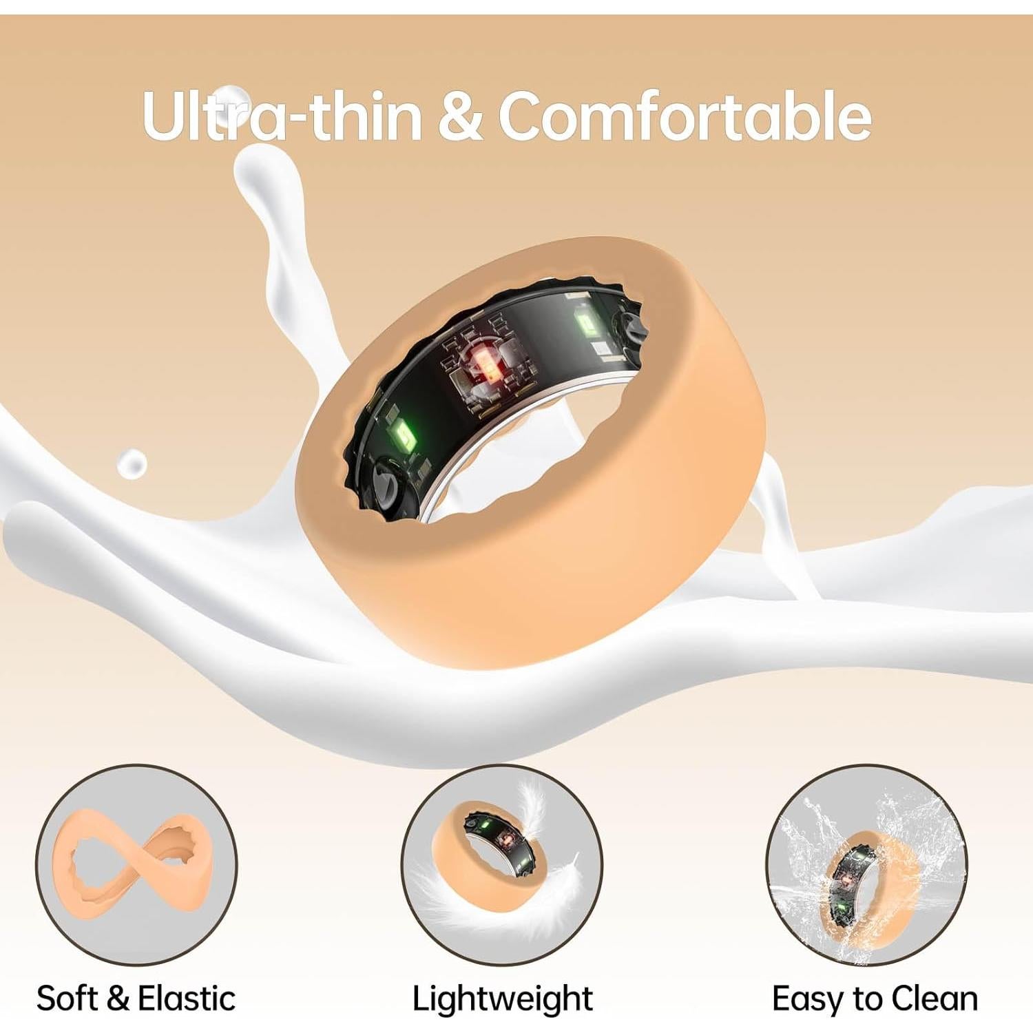 Funda de Silicona SUNDO para Anillo Oura Gen 3/4 y Samsung