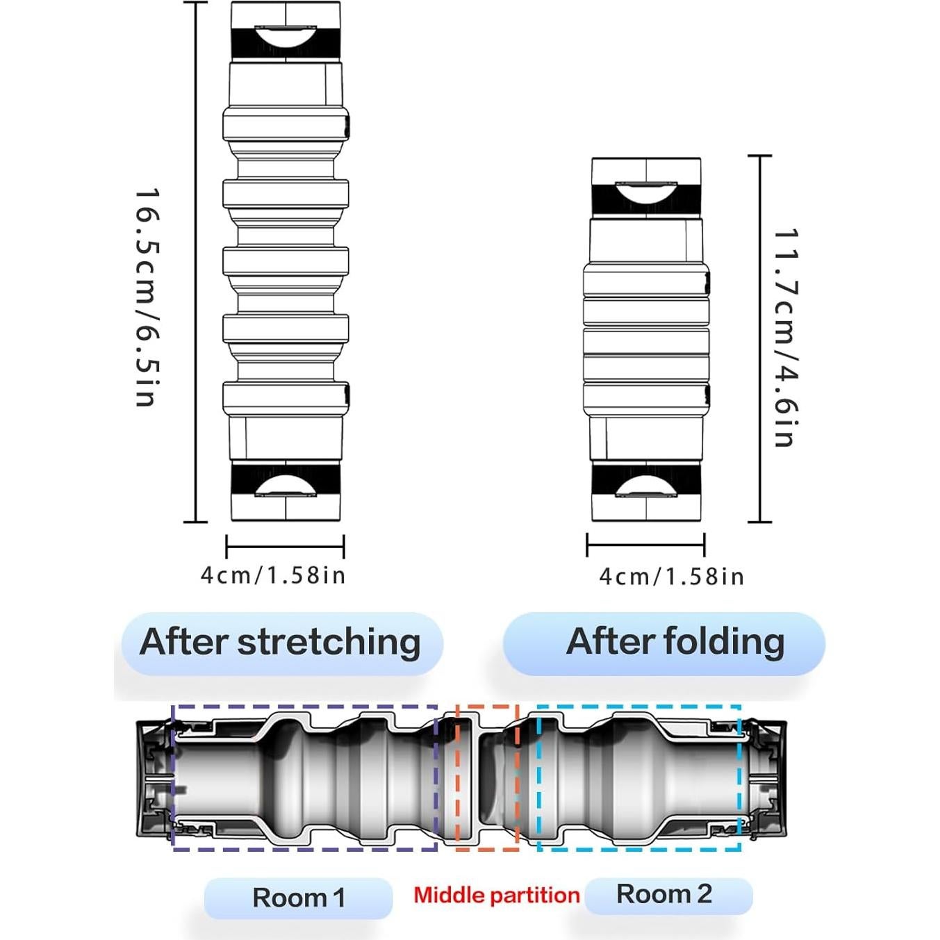 Juego de Botellas de Viaje Zhoxod 19 Piezas Silicona A prueba de Fugas