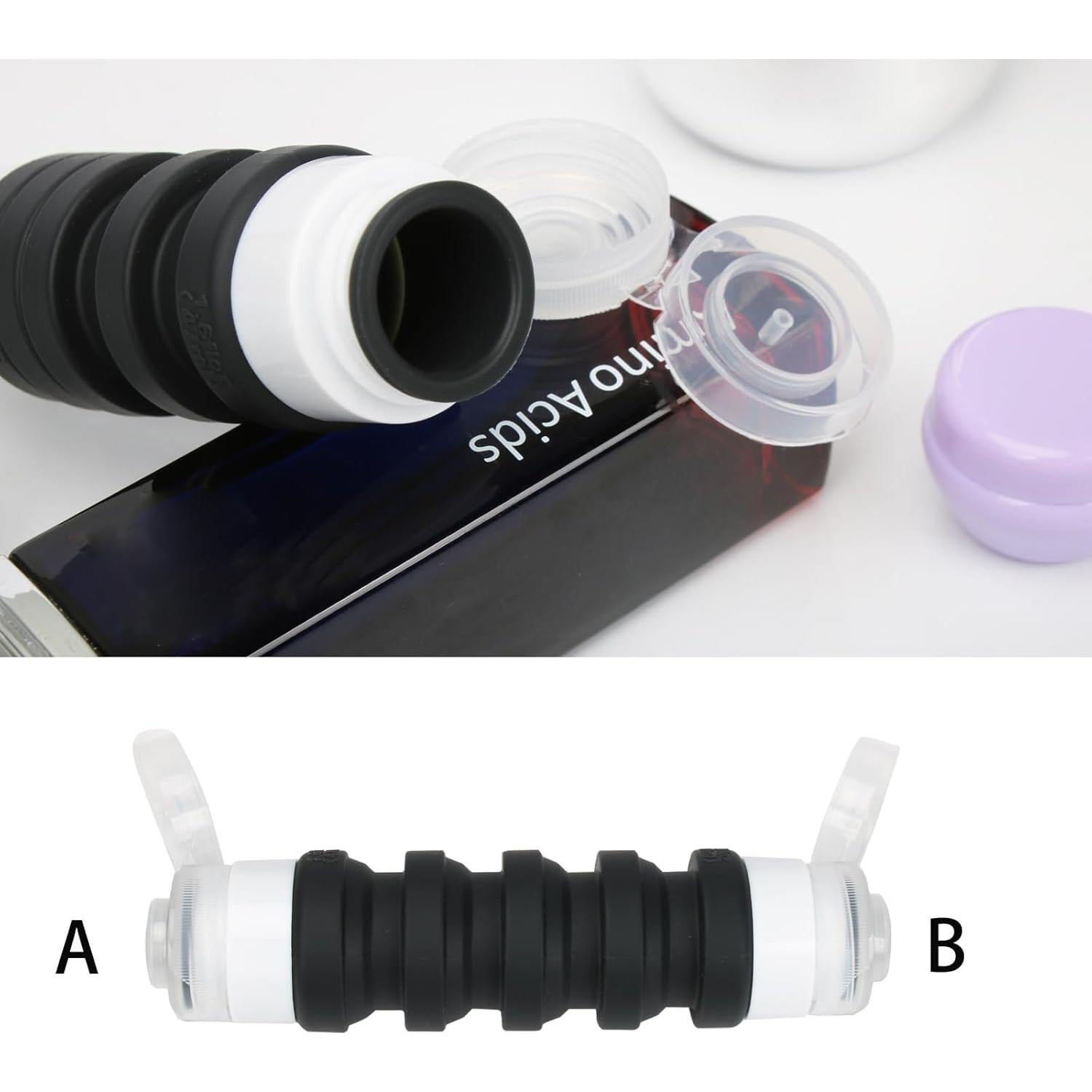 Juego de Botellas de Viaje Zhoxod 19 Piezas Silicona A prueba de Fugas