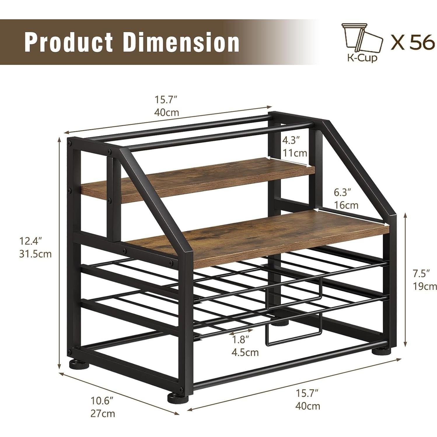 Soporte para Cajones de Cápsulas de Café Welfuturer 2 Cajones
