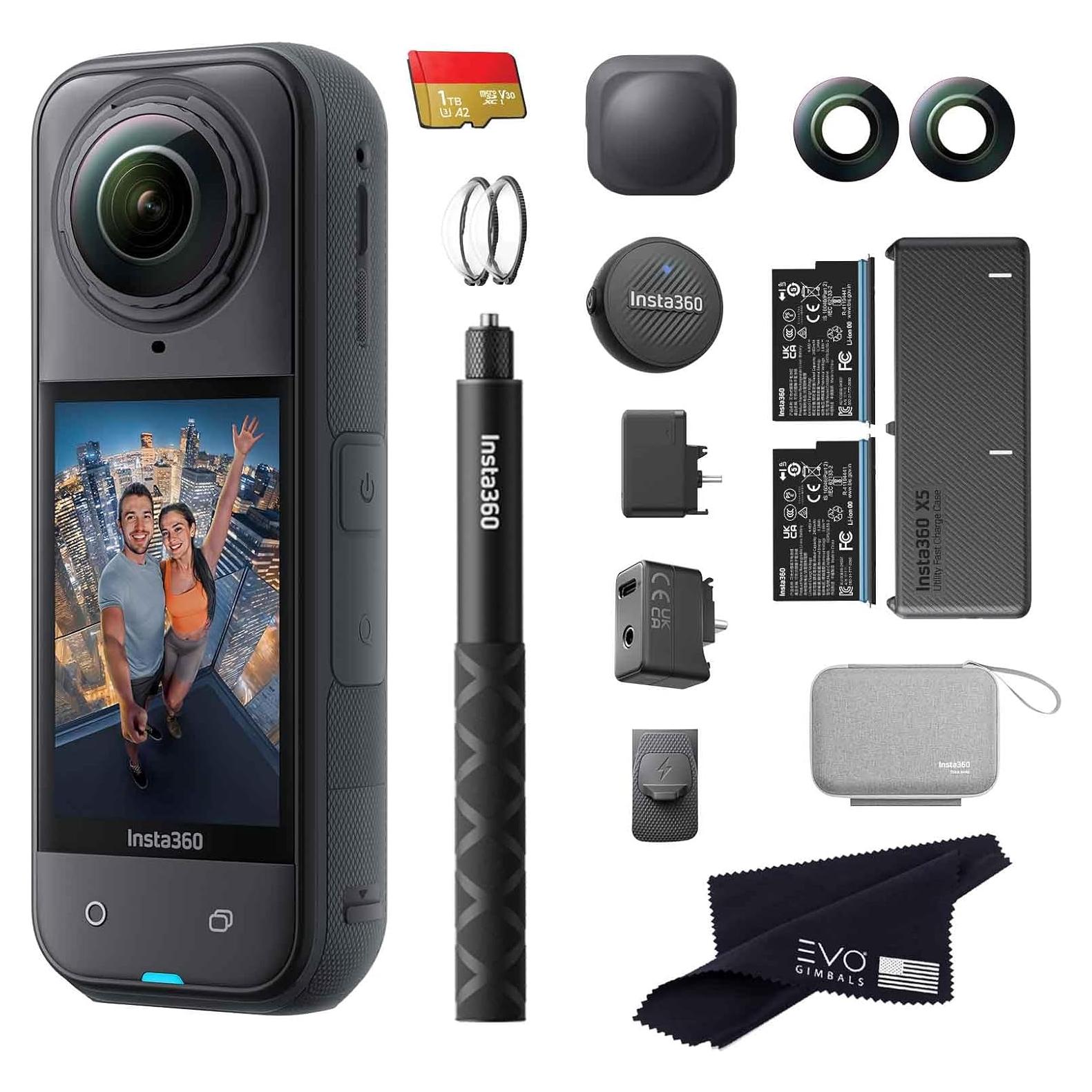 Cámara de Acción 360 Insta360 X5 Pro 8K con Accesorios