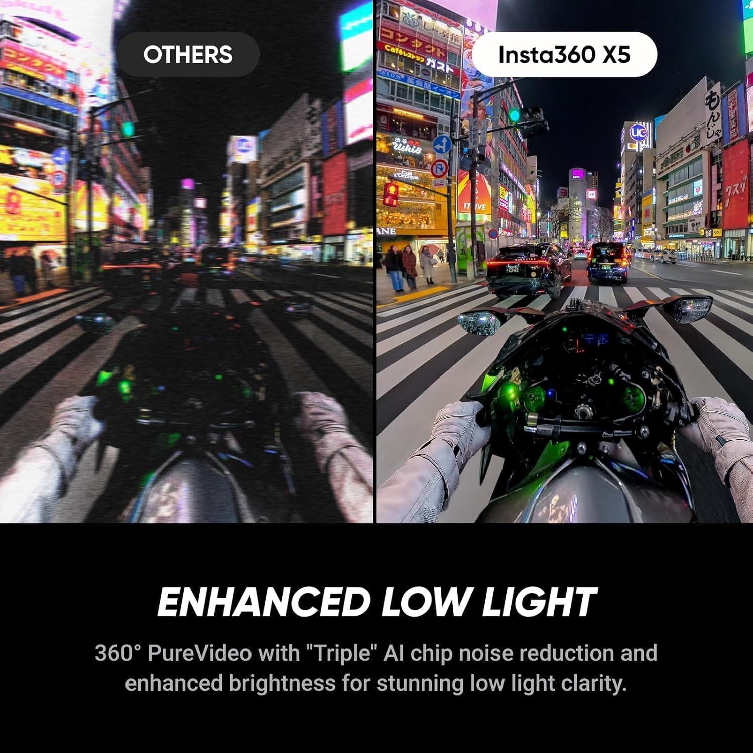 Cámara de Acción 360 Insta360 X5 Pro 8K con Accesorios