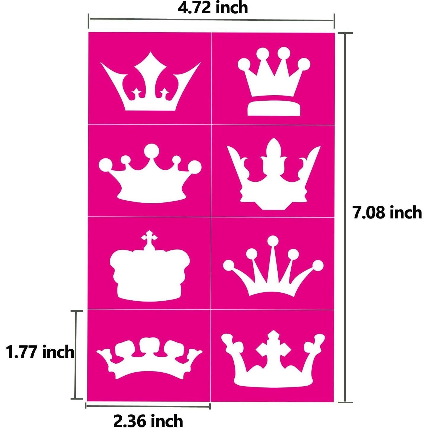 Kit de Plantillas de Pintura Facial Lystin - 128 Diseños Reutilizables