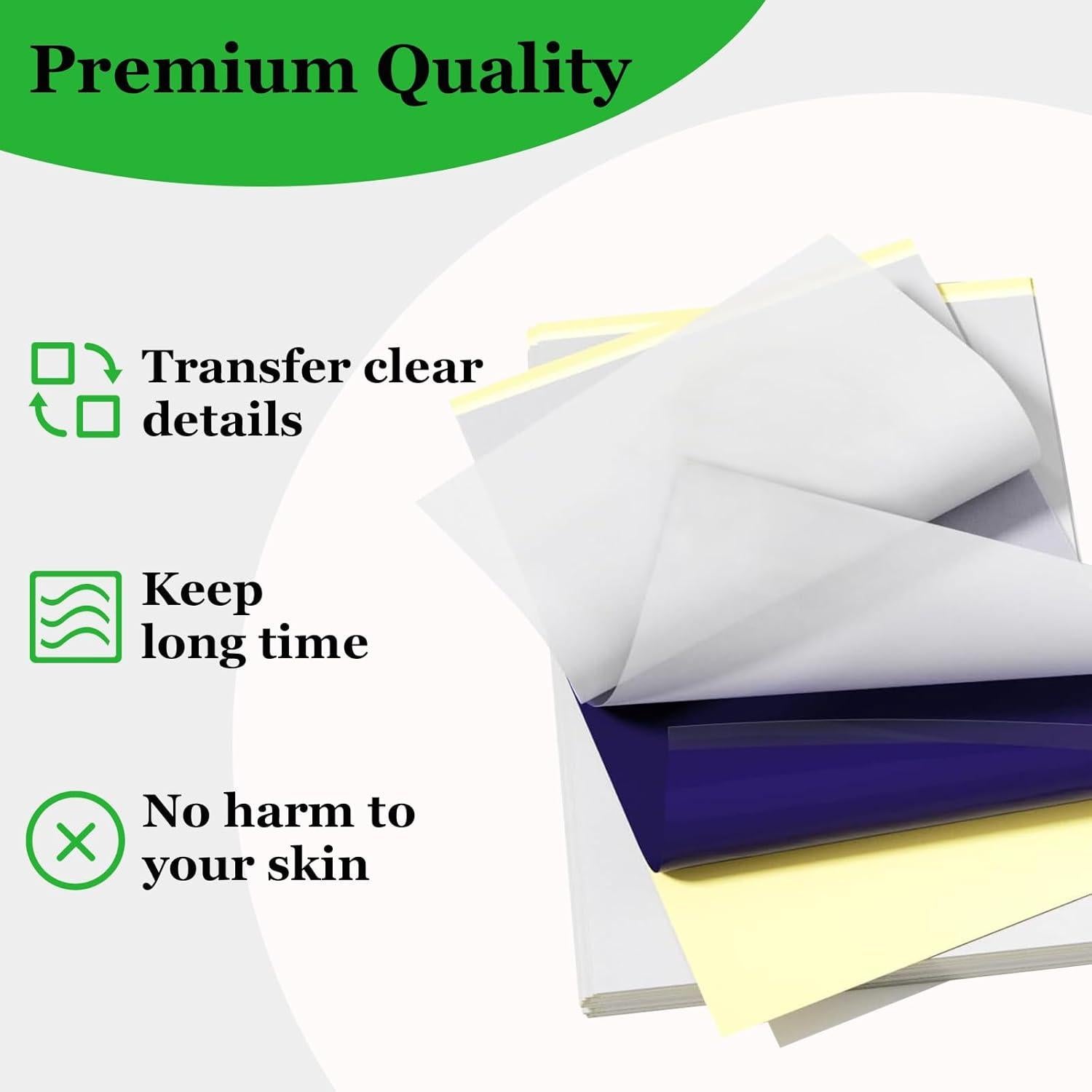 Papel de Transferencia para Tatuajes Jconly A4 50 Hojas