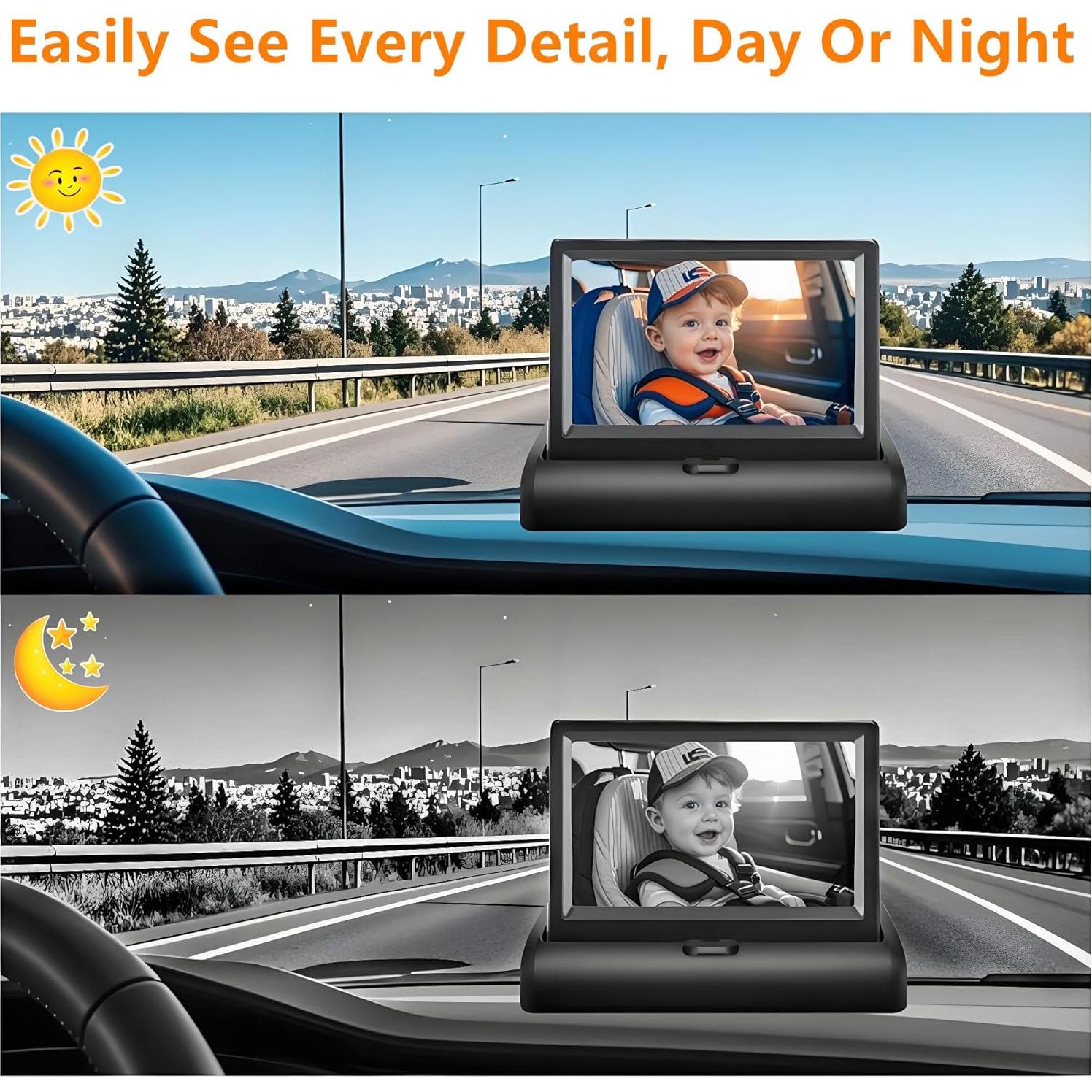 Cámara para Bebé YIMU KB40 con Monitor 4.3" HD 720P