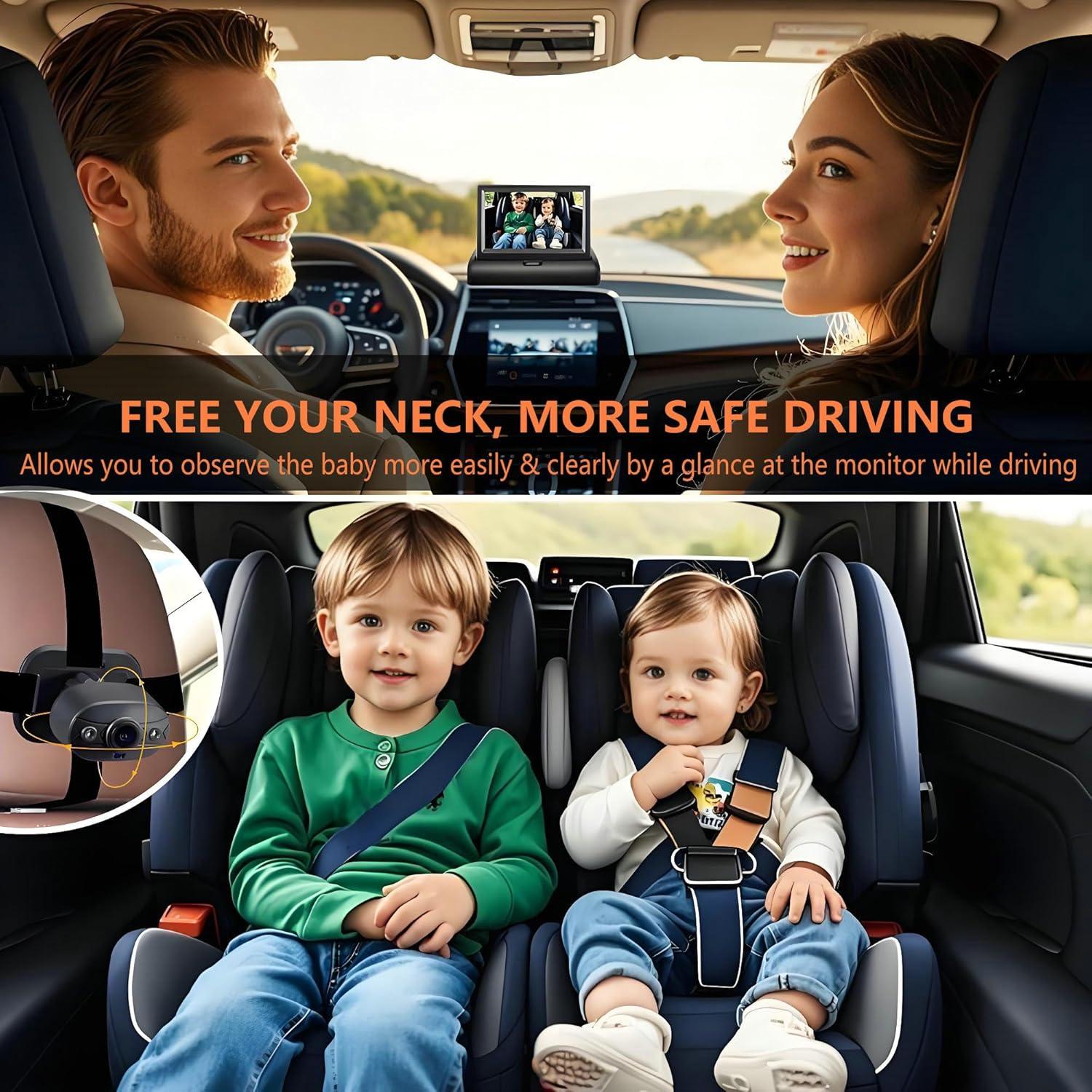 Cámara para Bebé YIMU KB40 con Monitor 4.3" HD 720P