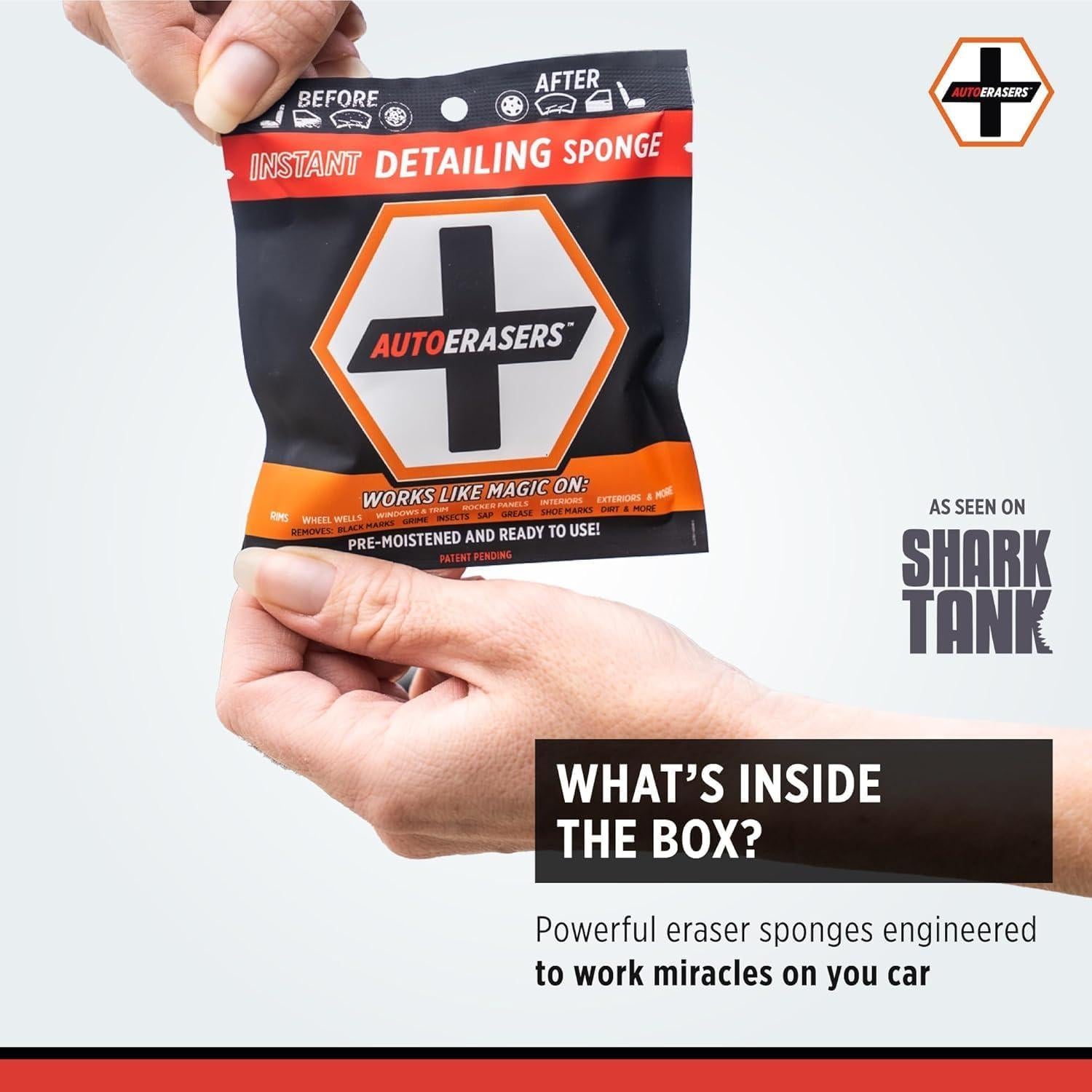 Esponja de Lavado AutoERASERS - Paquete de 3 Prehumedecidas